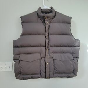 Cabela's Premier Northern Goose Down Puffer Snap Down Vest Mens Tall 2XL Outdoor